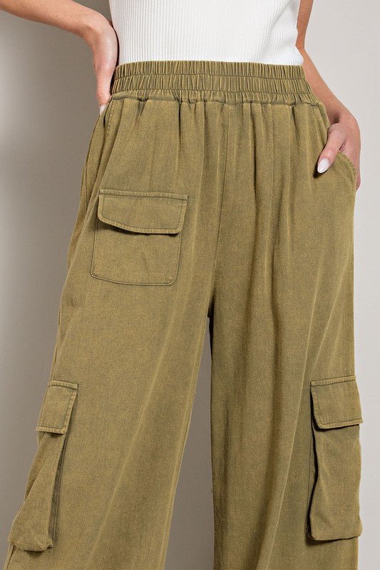 Mineral Washed Cargo Pants - Mack & Harvie