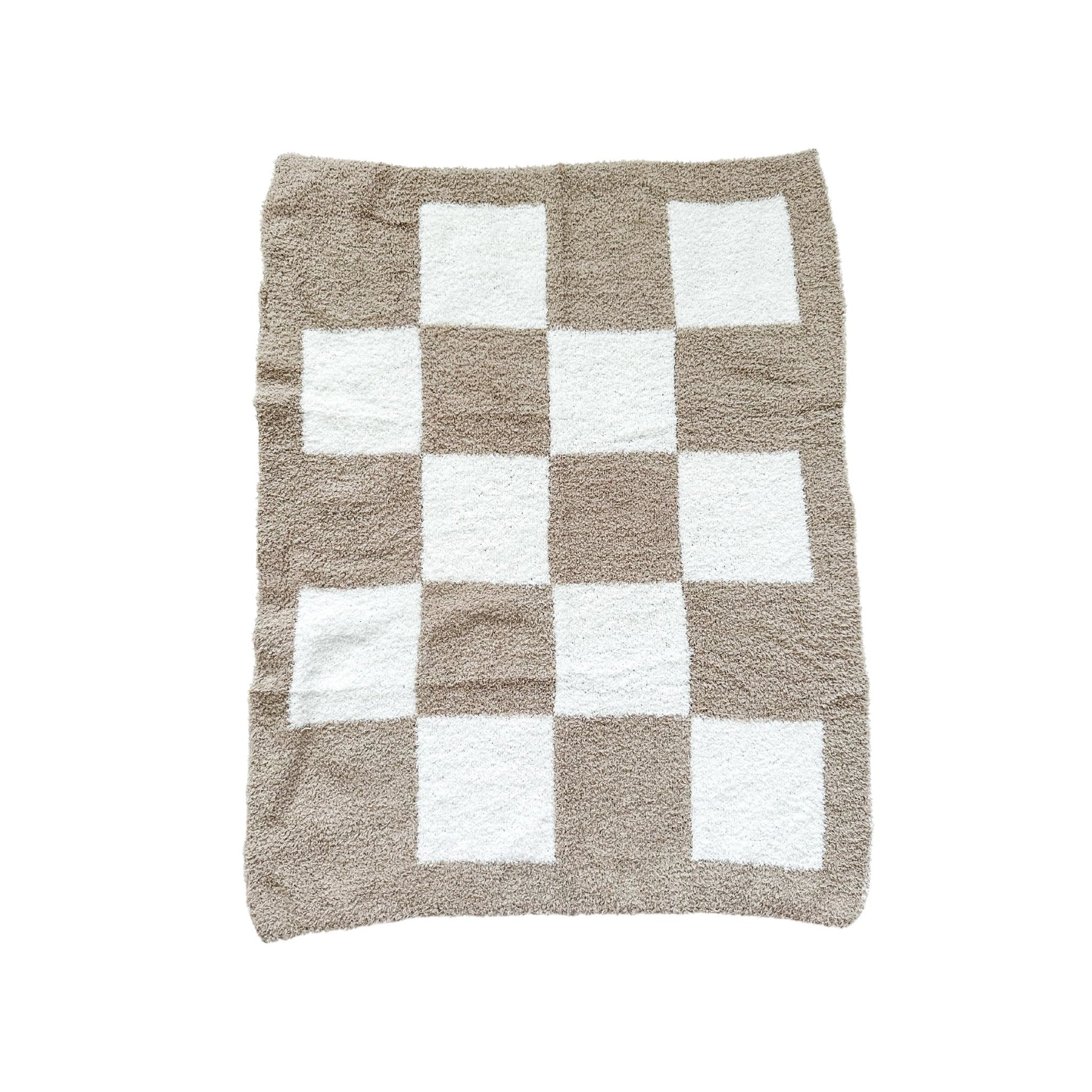 Mini Blanket - Checker Taupe/White - Mack & Harvie