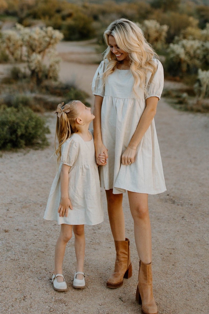 Mini Linen Days Babydoll Dress - Mack & Harvie