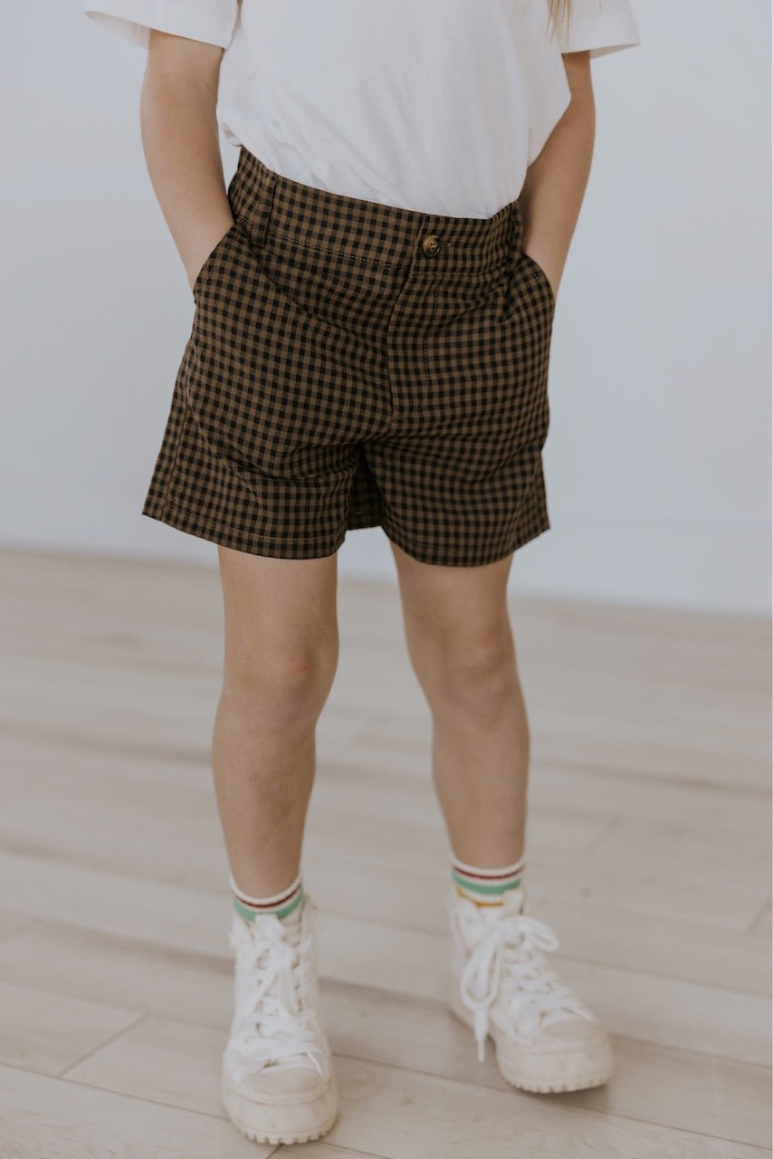 Mini Milo Gingham Shorts - Mack & Harvie