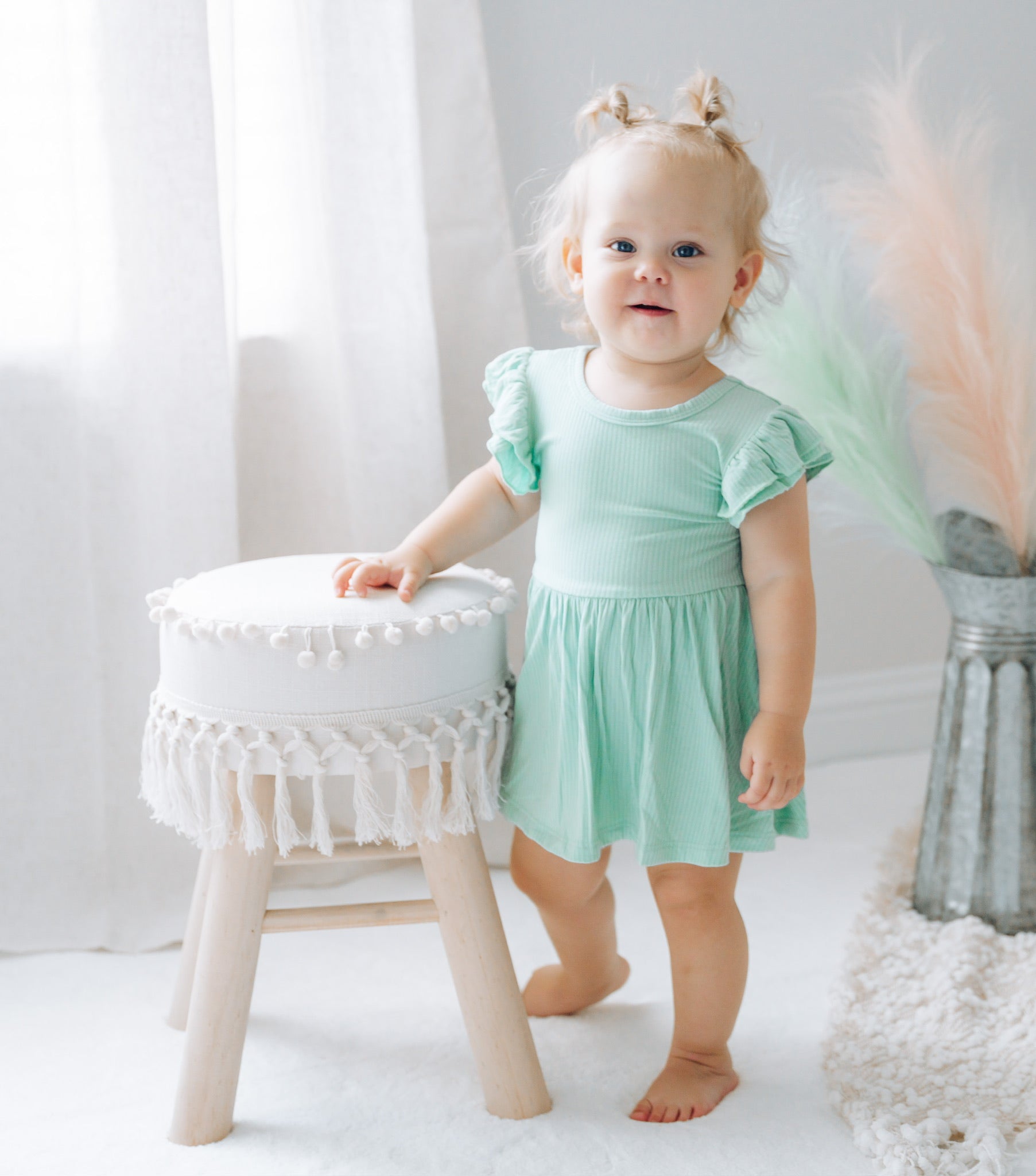 MINT RIB DREAM CAP SLEEVE BODYSUIT DRESS - Mack & Harvie