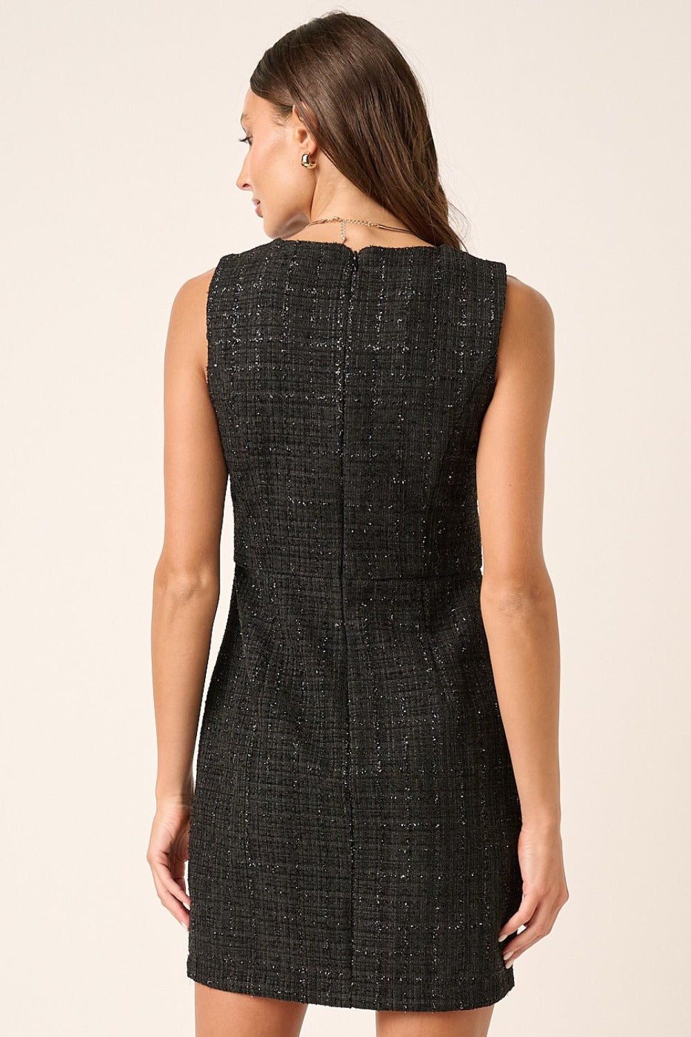 Mittoshop Tweed Sleeveless Mini Dress - Mack & Harvie