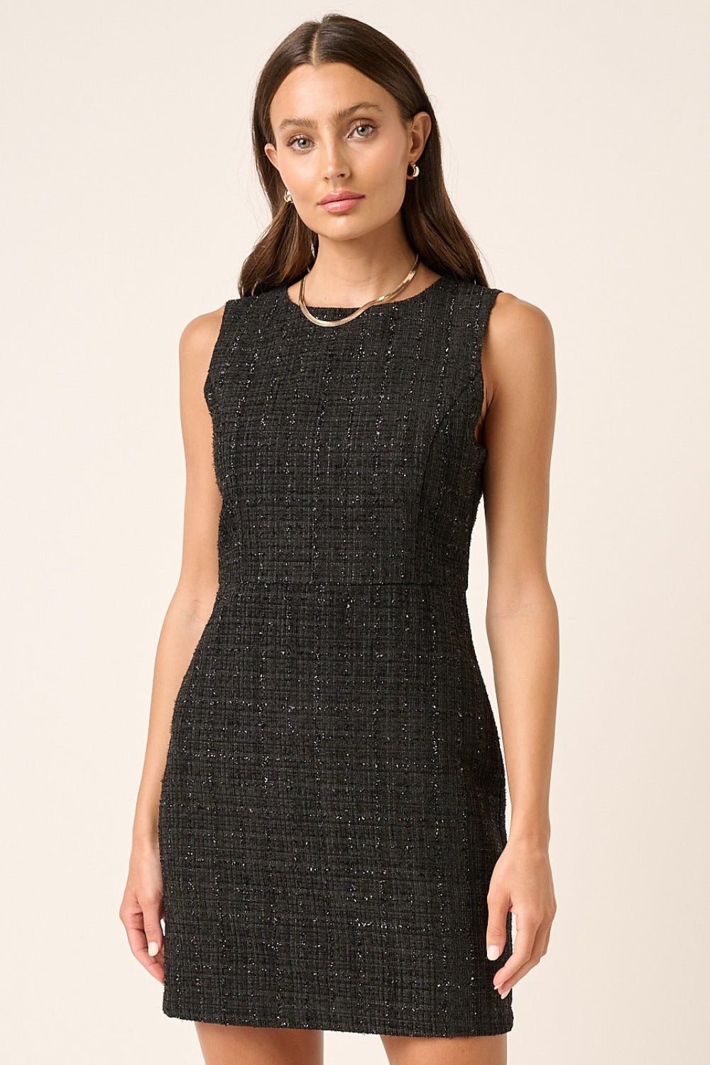 Mittoshop Tweed Sleeveless Mini Dress - Mack & Harvie