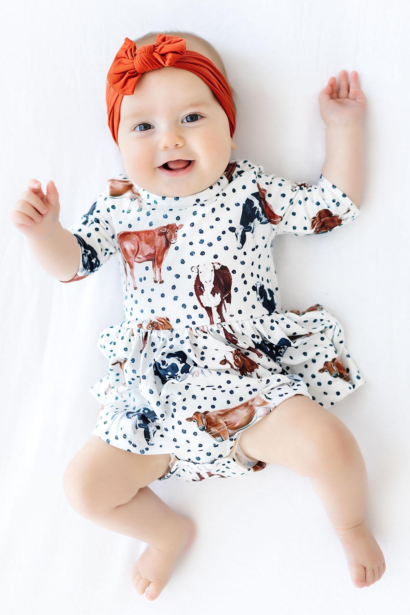 Moo Meadows Twirl Bodysuit - Mack & Harvie