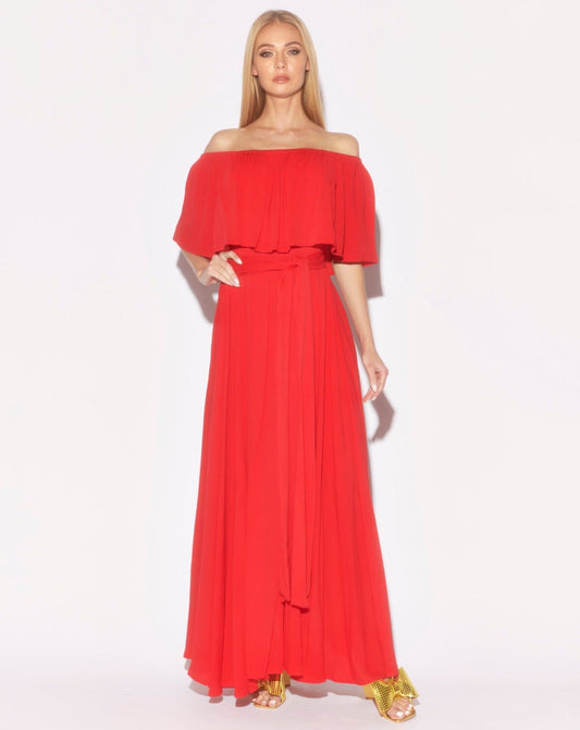 Morning Glory Maxi Dress - Cherry - Mack & Harvie