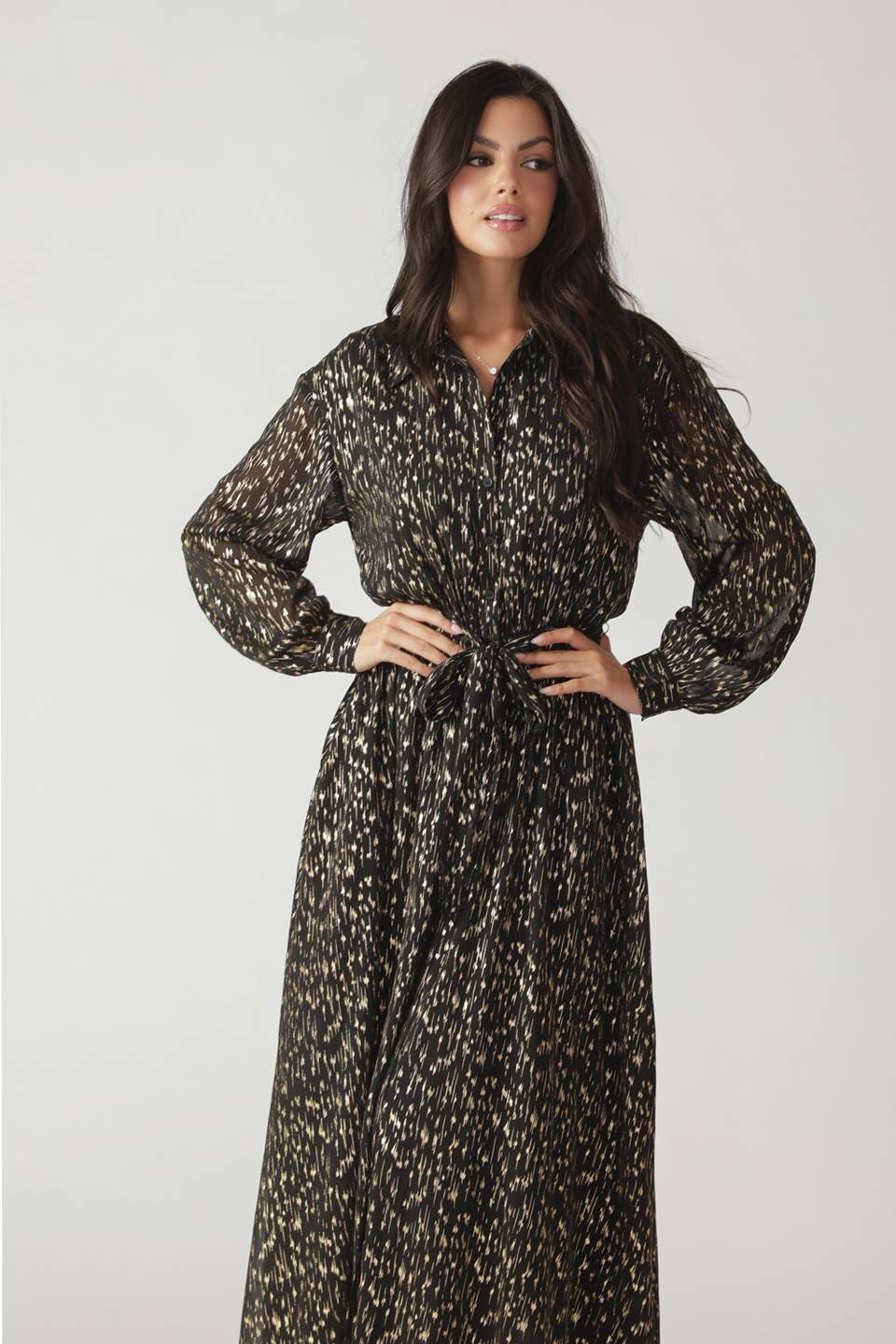 MOSSY MEADOW WOVEN MIDI DRESS - Mack & Harvie