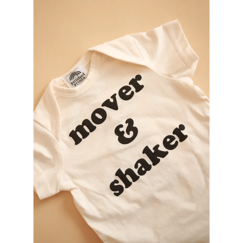 Mover & Shaker Organic Cotton Baby Bodysuit - Mack & Harvie