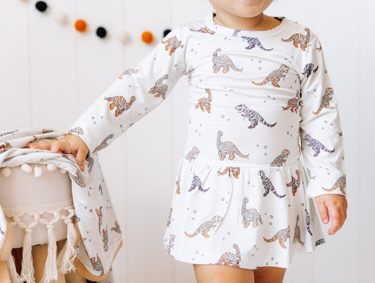 MUMMY DINOS DREAM BODYSUIT DRESS - Mack & Harvie