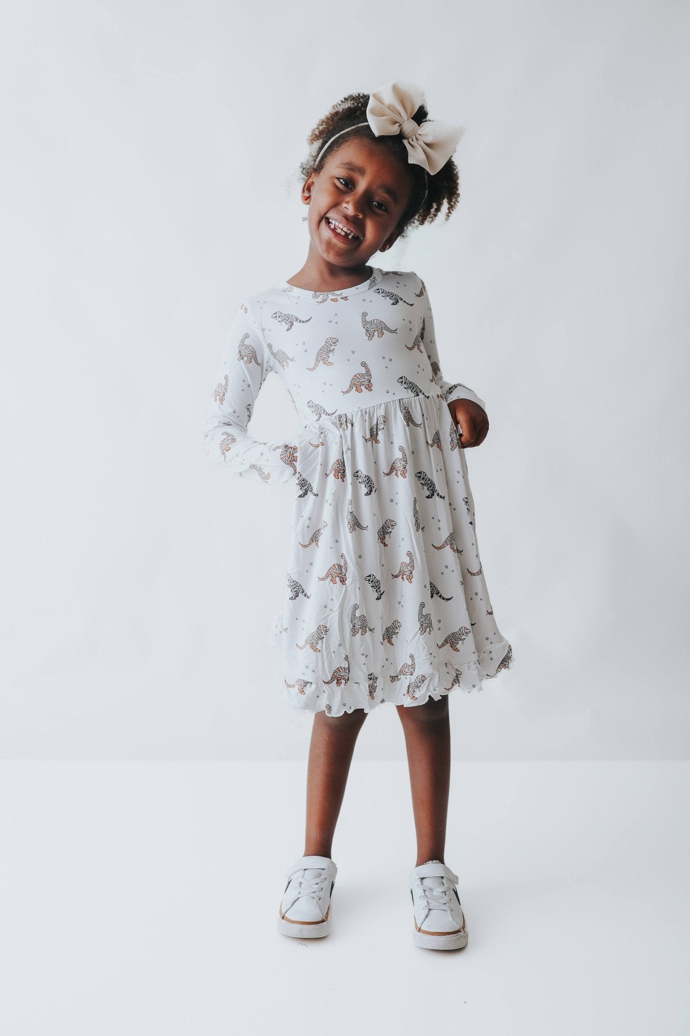 MUMMY DINOS DREAM RUFFLE DRESS - Mack & Harvie