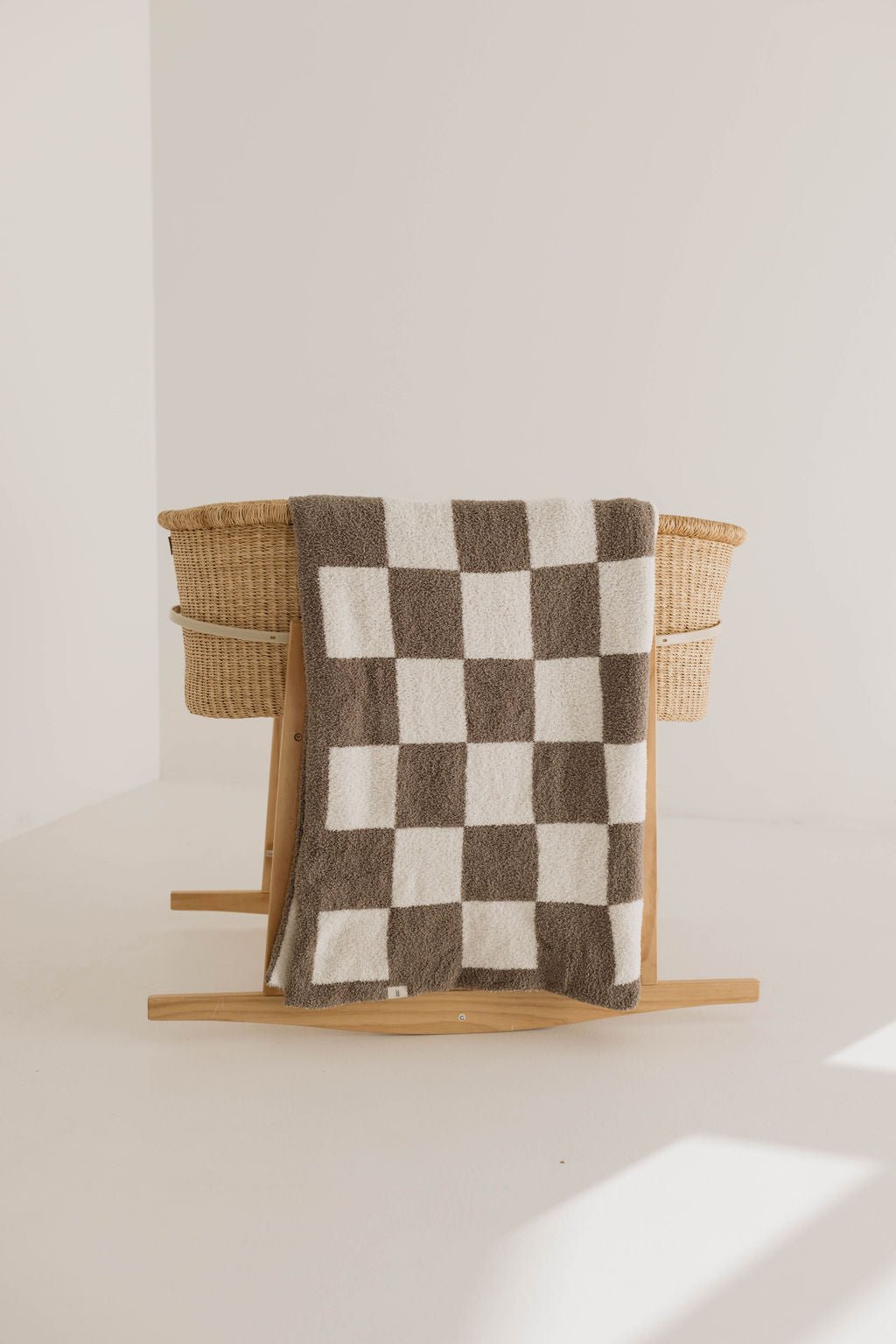 Mushroom Checkerboard | Plush Blanket - Mack & Harvie