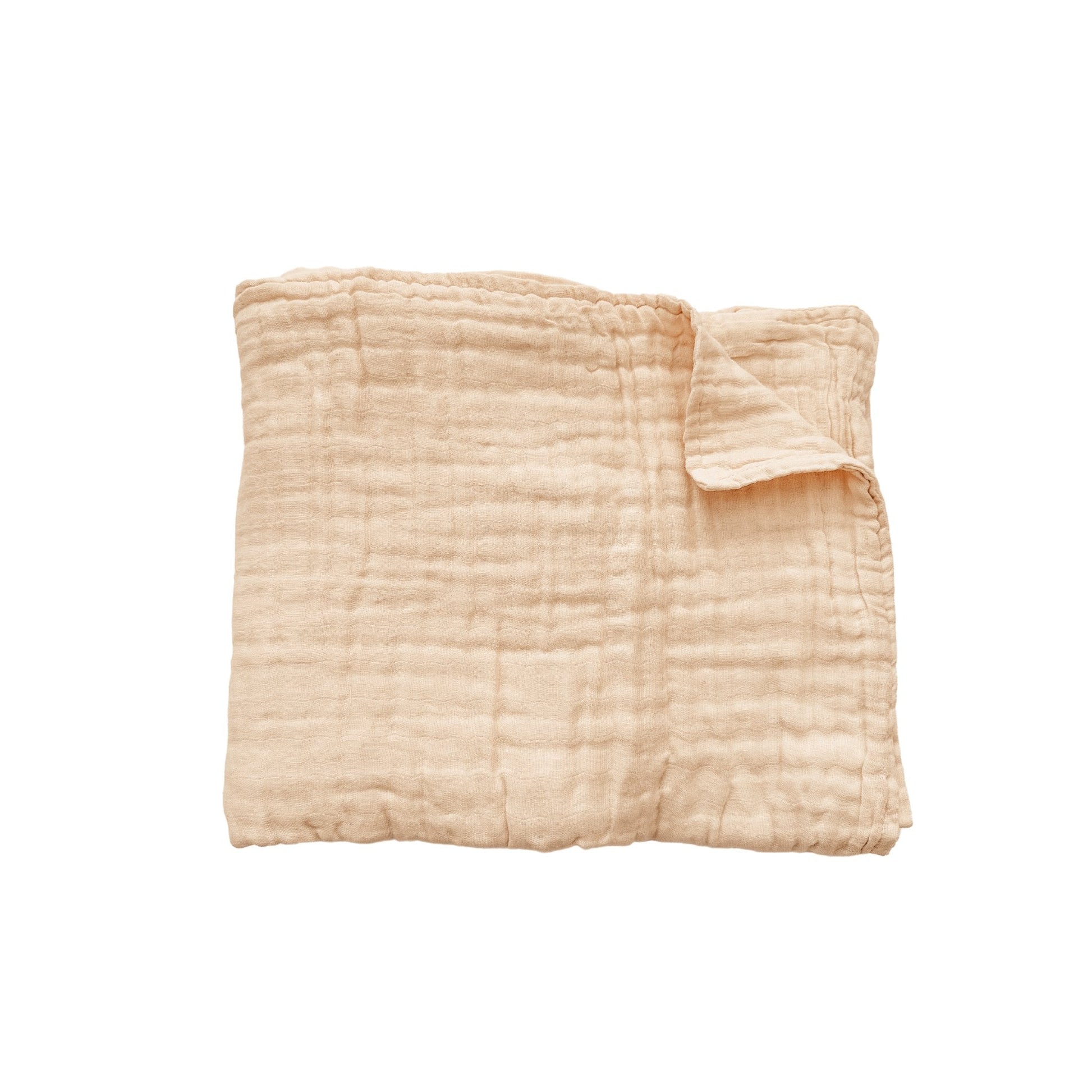 Muslin 6 - Layer Blanket - Apricot - Mack & Harvie