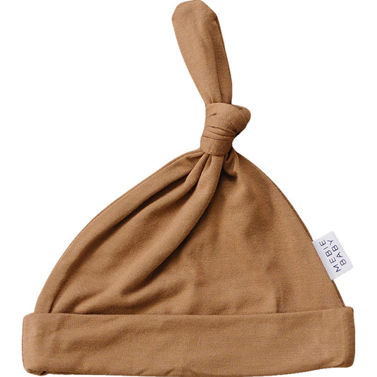 Mustard Bamboo Newborn Knot Hat - Mack & Harvie