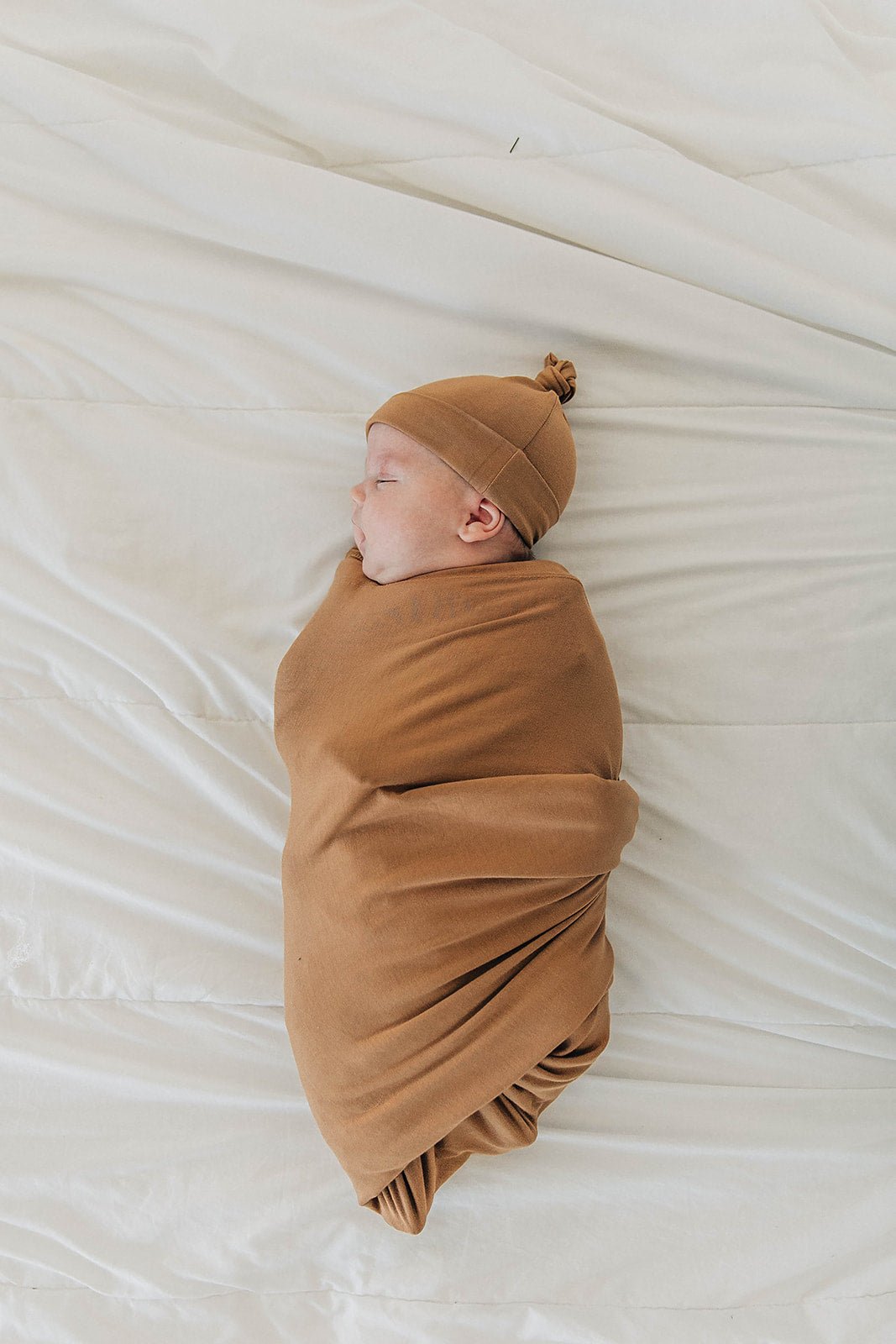 Mustard Bamboo Stretch Swaddle - Mack & Harvie