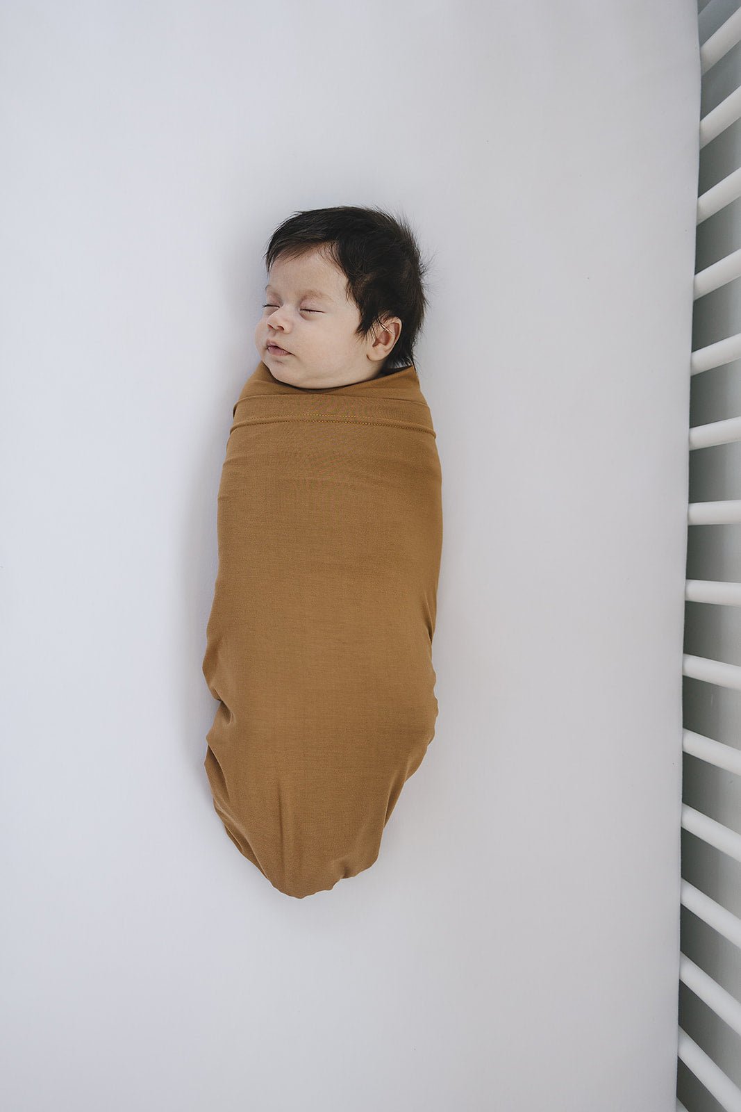 Mustard Bamboo Stretch Swaddle - Mack & Harvie