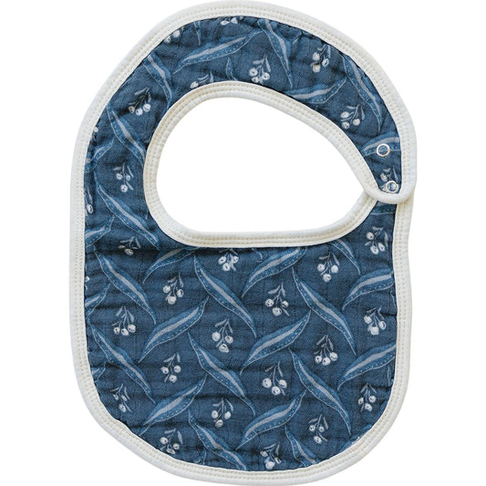 Navy Berry Classic Muslin Bib - Mack & Harvie