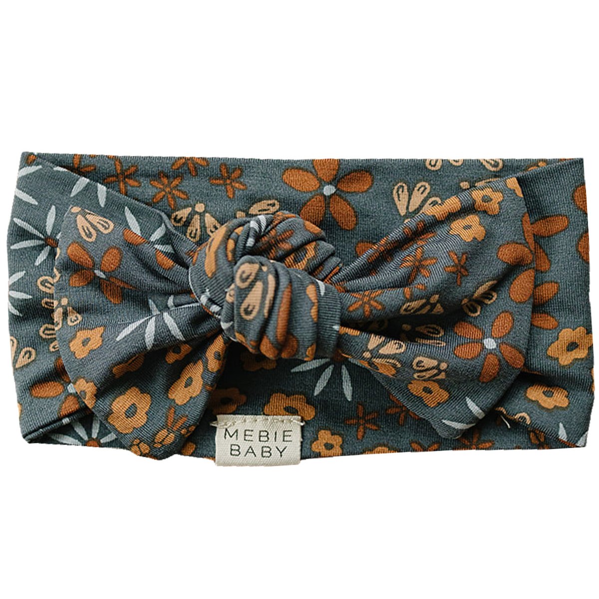 Navy Floral Bamboo Head Wrap - Mack & Harvie