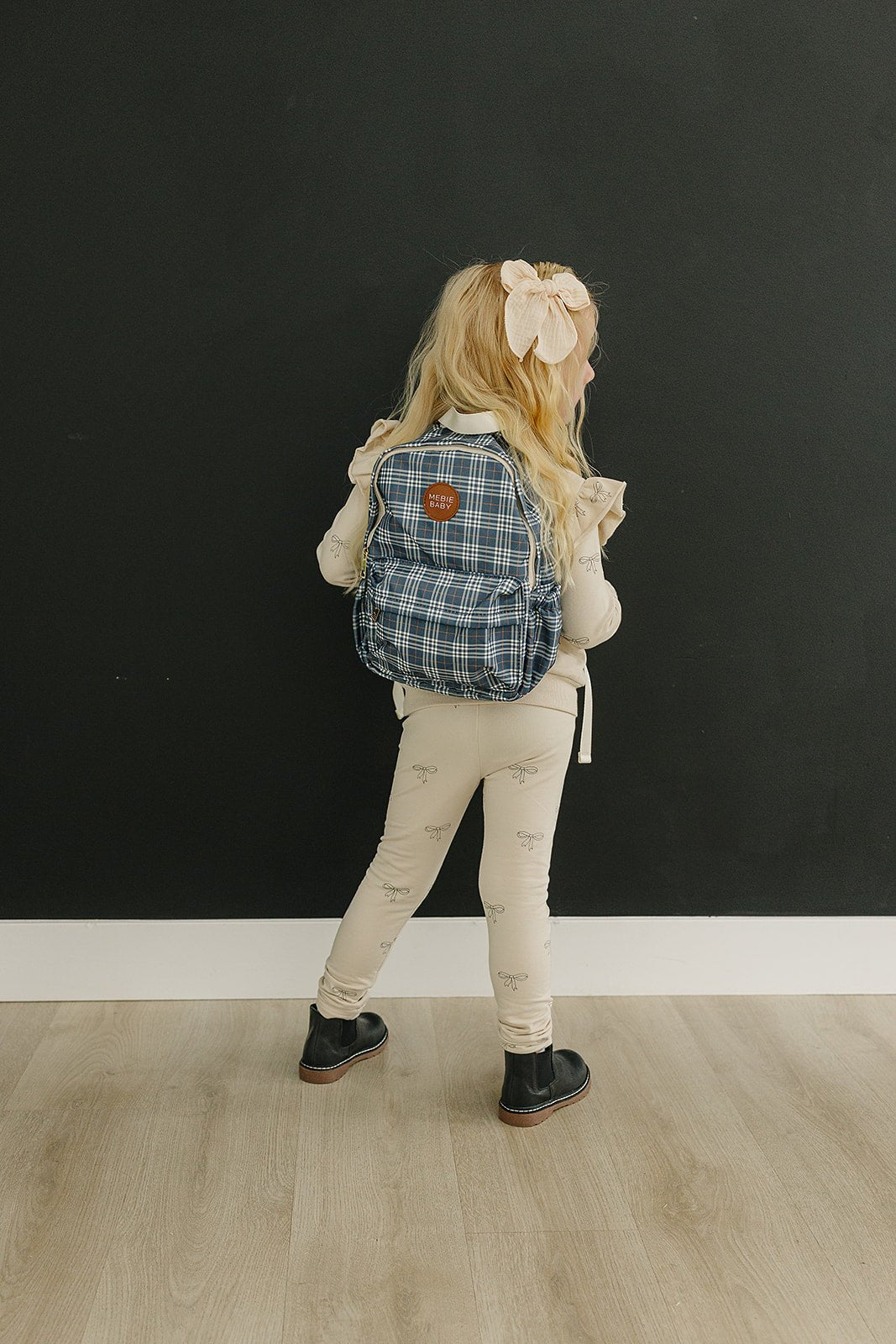 Navy Plaid Mini Backpack - Mack & Harvie