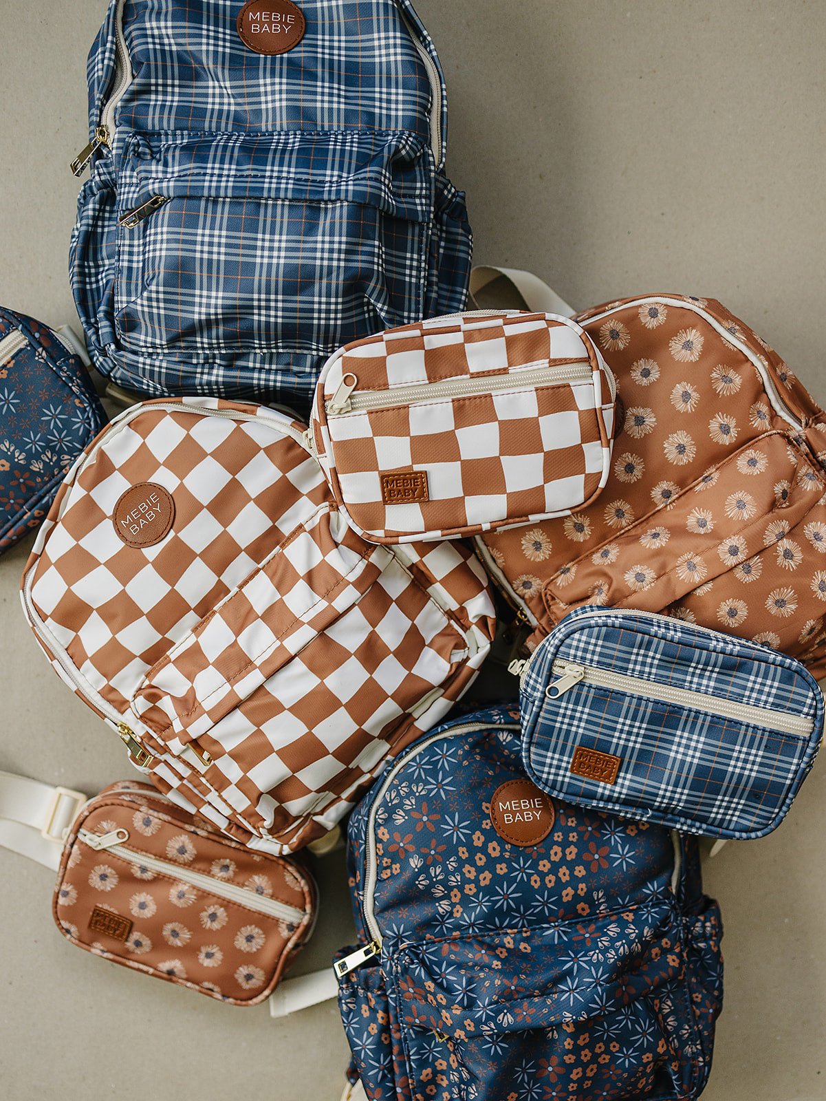 Navy Plaid Mini Backpack - Mack & Harvie