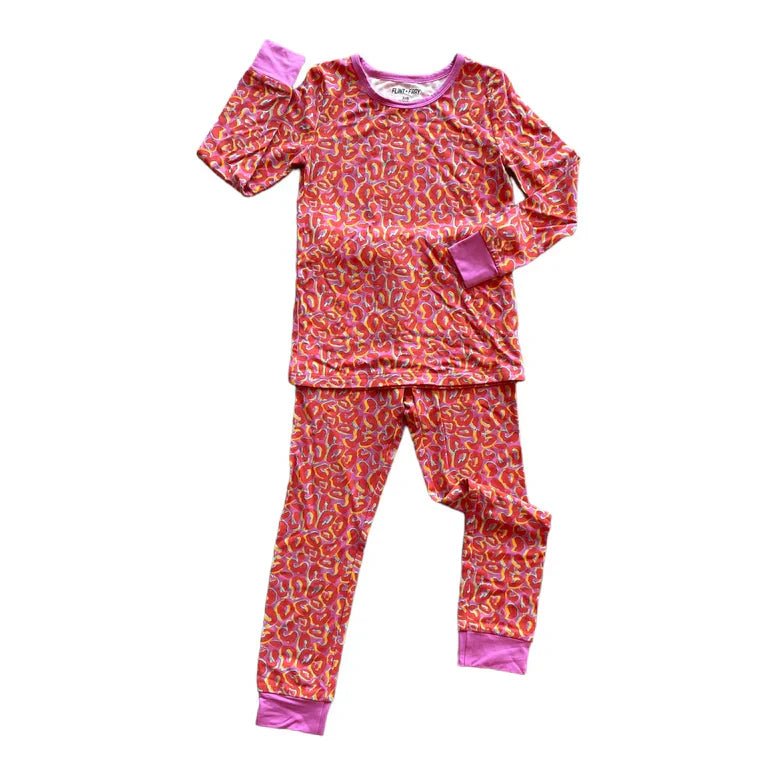 Neon Leopard 2-Piece Pajama Set - Mack & Harvie