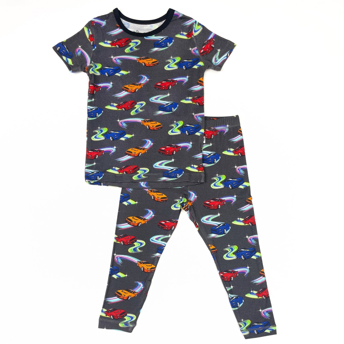 Neon Street Racers Short Sleeve Pajama Set (18M - 12Y) - Mack & Harvie