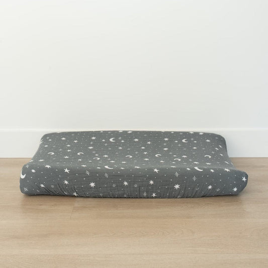 Night Sky Muslin Changing Pad Cover - Mack & Harvie