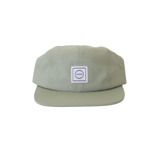 Nylon Five-Panel Hat in Sea Foam