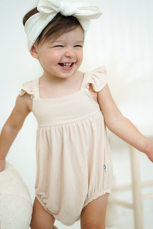 OAT RIB DREAM BUBBLE ROMPER - Mack & Harvie