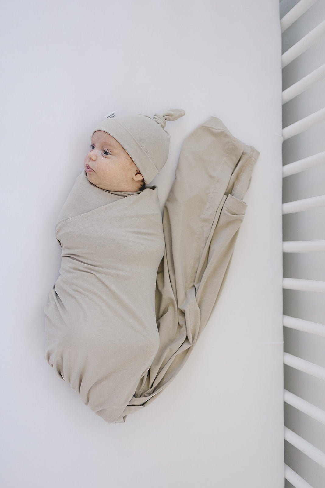 Oatmeal Bamboo Newborn Knot Hat - Mack & Harvie