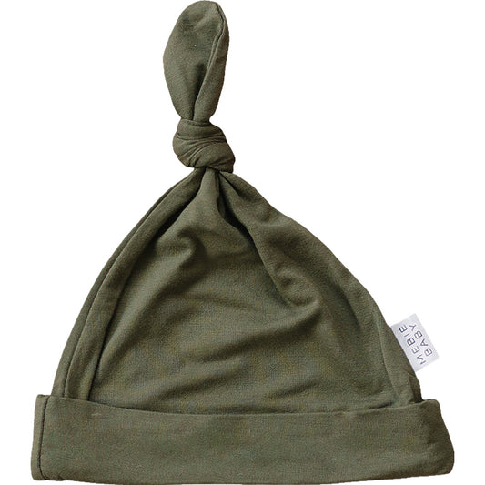 Olive Bamboo Newborn Knot Hat - Mack & Harvie