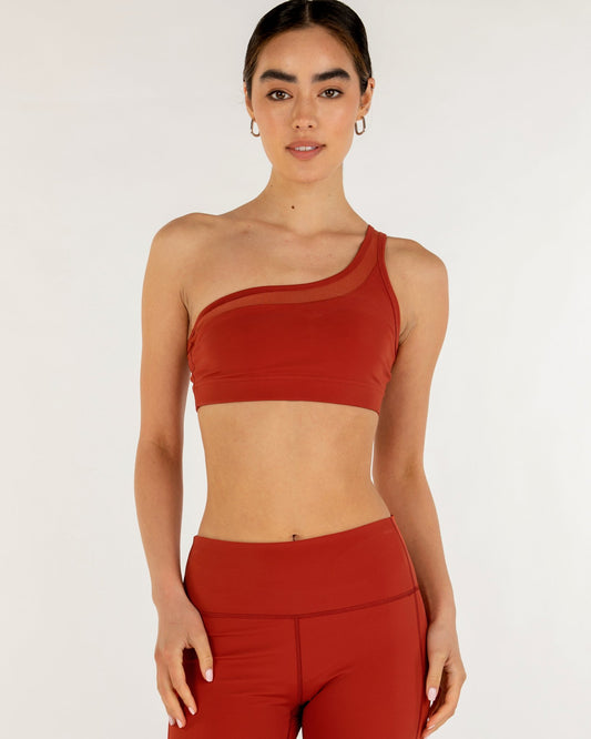 On Duty Mesh One Shoulder Silkiflex™ Bra - Mack & Harvie