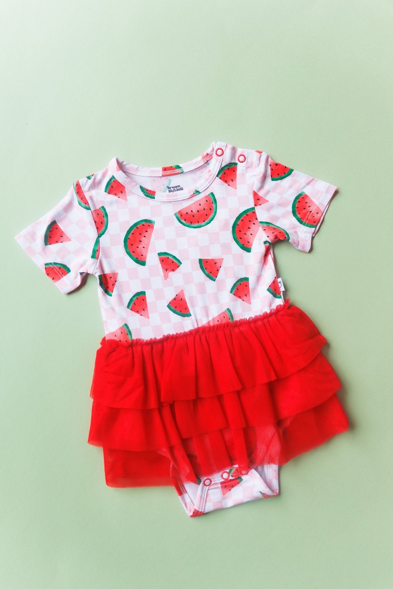 ONE IN A MELON CHECKERS DREAM TUTU BODYSUIT DRESS - Mack & Harvie