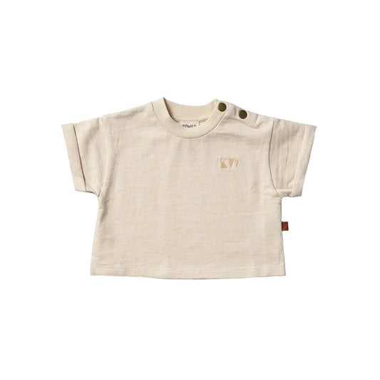 Organic Boxy Tee - Oatmeal Melange - Mack & Harvie