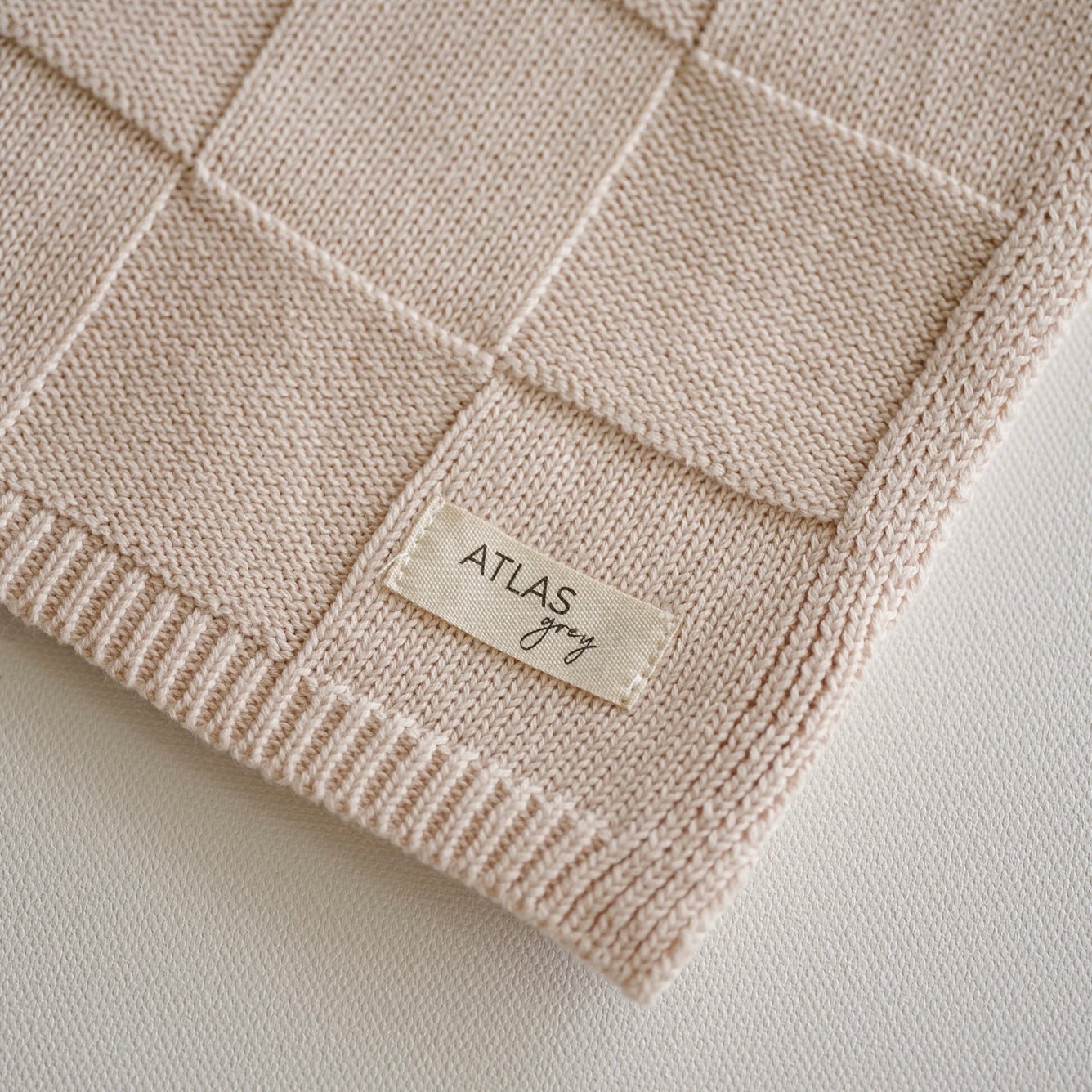 Organic Checkered Knit Blanket - Mack & Harvie