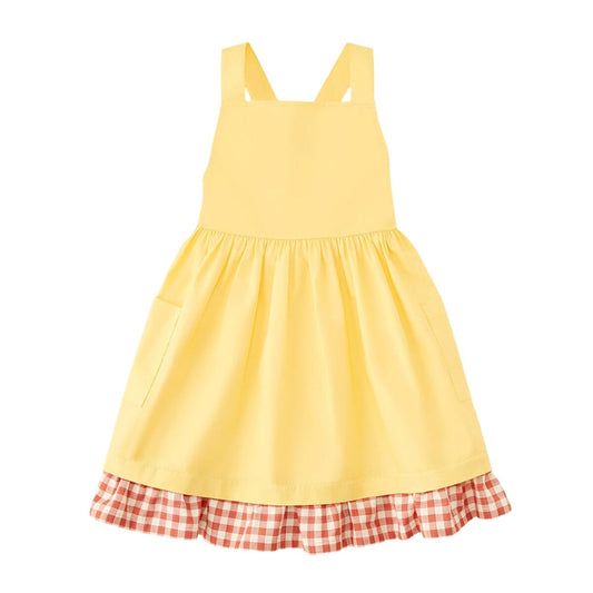 Organic Cotton Apron Dress With Straps - Somoan Sun - Mack & Harvie