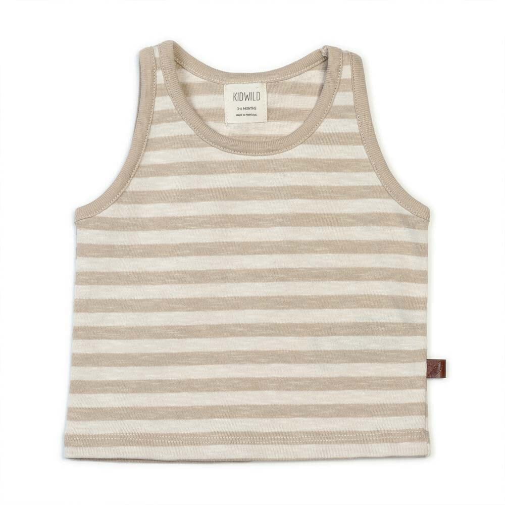 Organic Tank Top - Pebble Stripe - Mack & Harvie