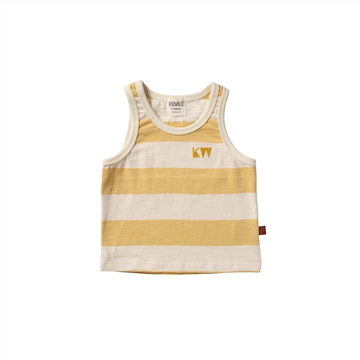 Organic Tank Top - Yellow Stripe - Mack & Harvie