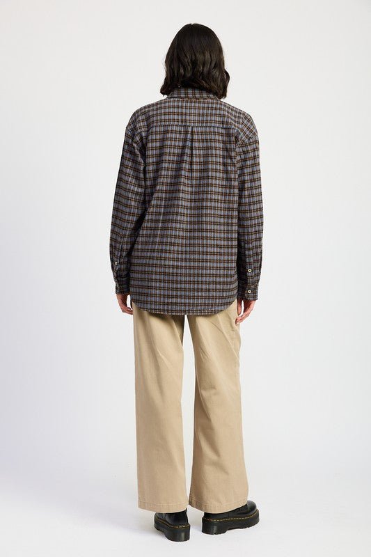 OVERSIZED PLAID SHIRT - Mack & Harvie