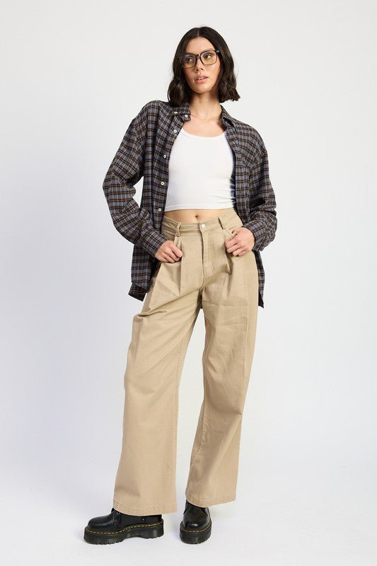 OVERSIZED PLAID SHIRT - Mack & Harvie