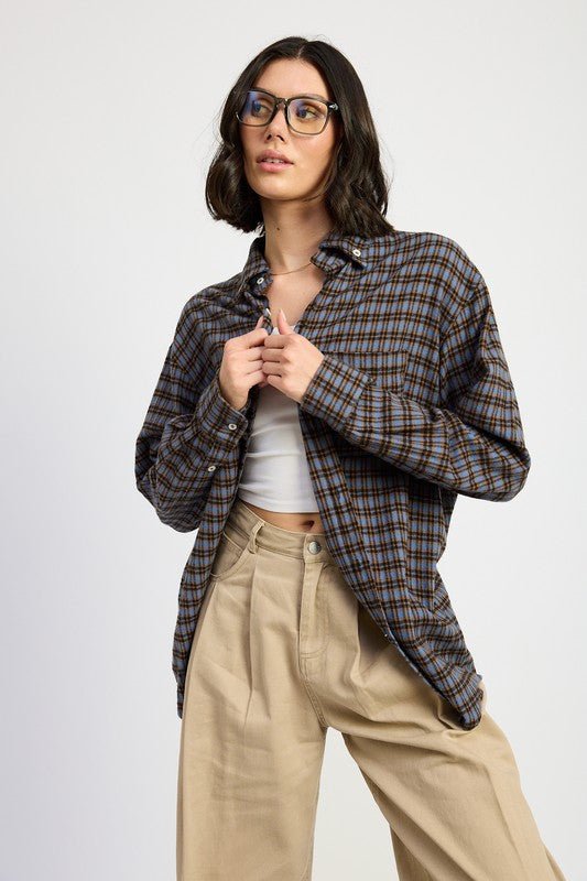 OVERSIZED PLAID SHIRT - Mack & Harvie