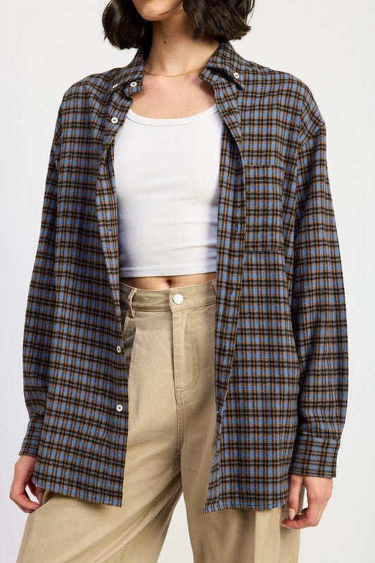 OVERSIZED PLAID SHIRT - Mack & Harvie