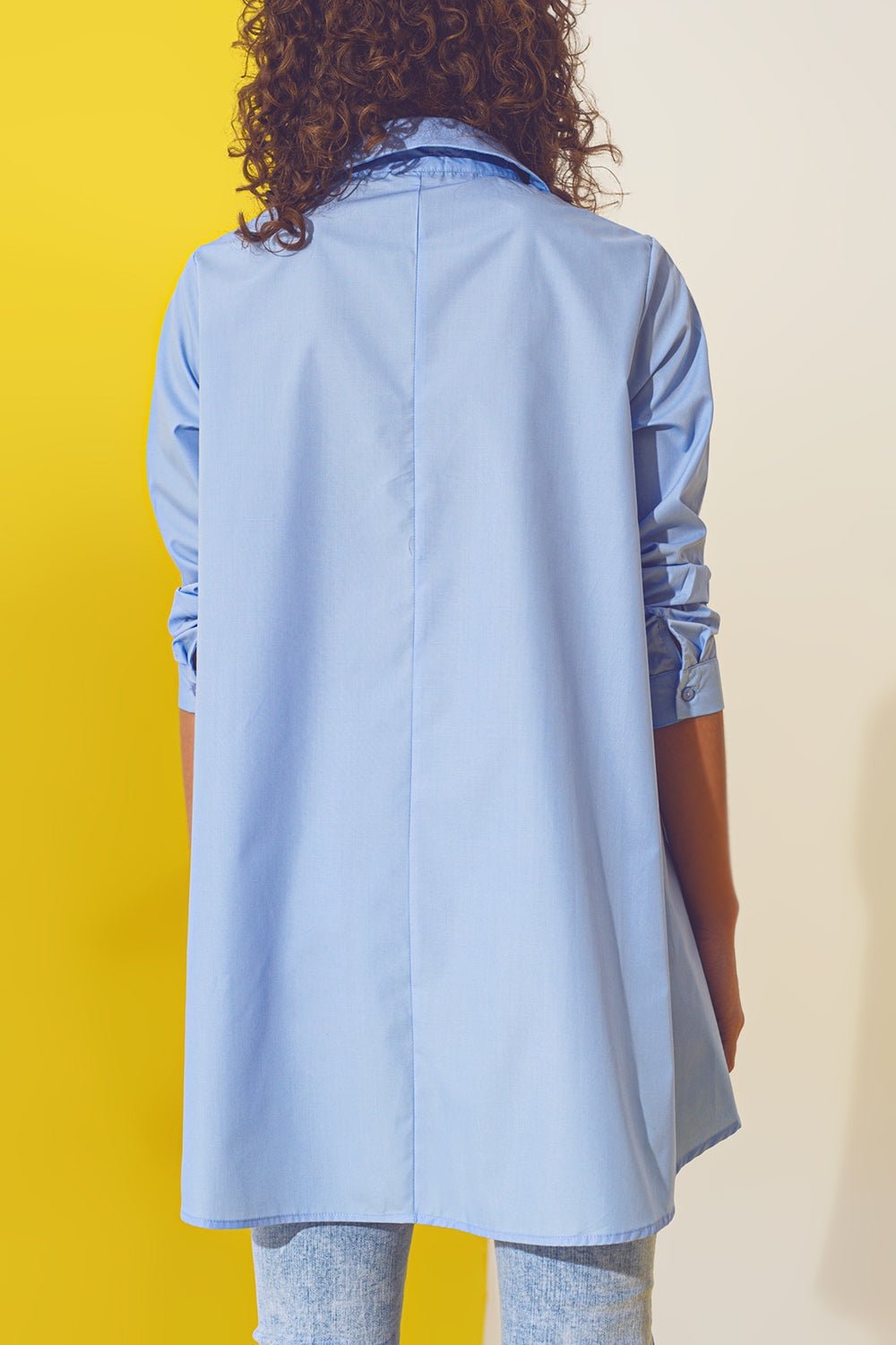 Oversized Shirt in Light Blue - Mack & Harvie