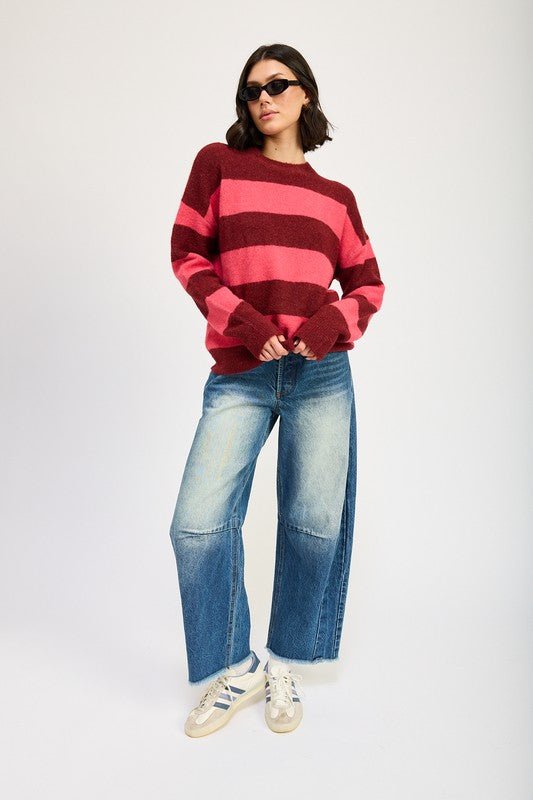 OVERSIZED STRIPED JUMPER - Mack & Harvie