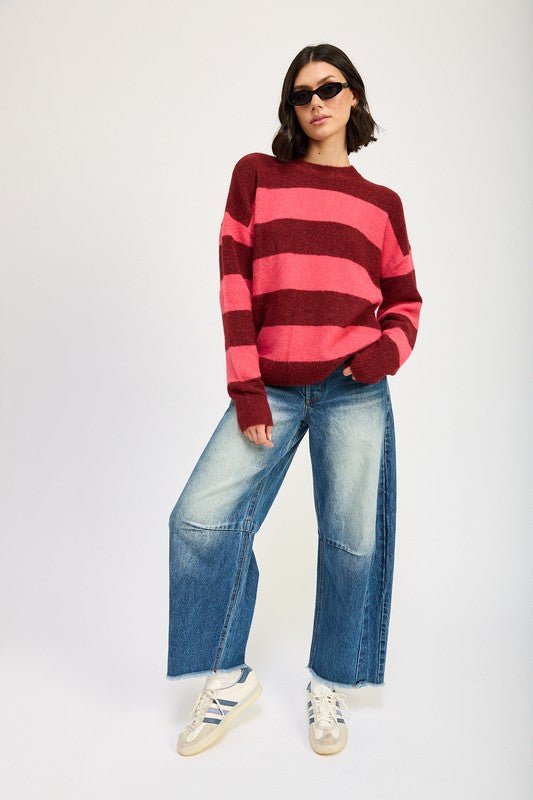 OVERSIZED STRIPED JUMPER - Mack & Harvie