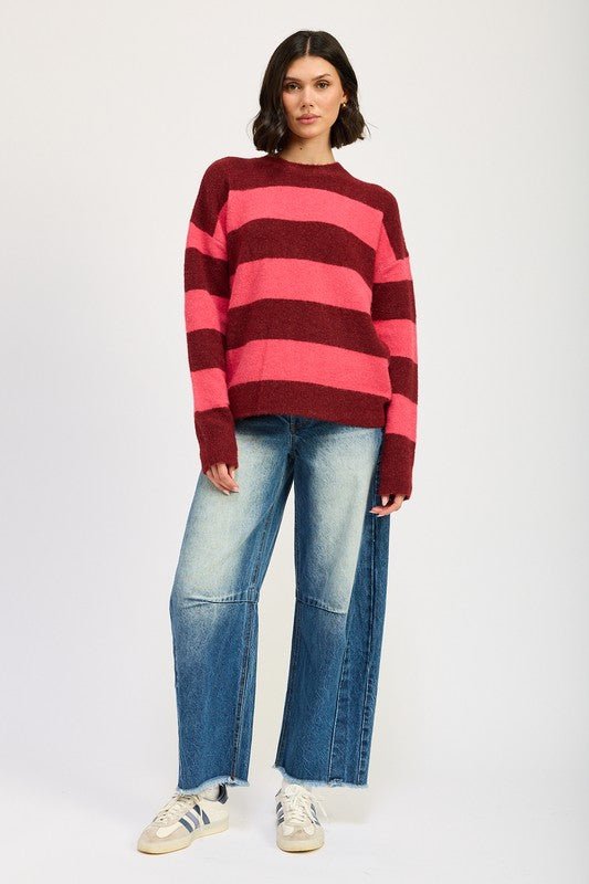 OVERSIZED STRIPED JUMPER - Mack & Harvie