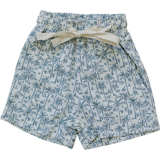 Palm Tree Linen Cotton Shorts - Mack & Harvie