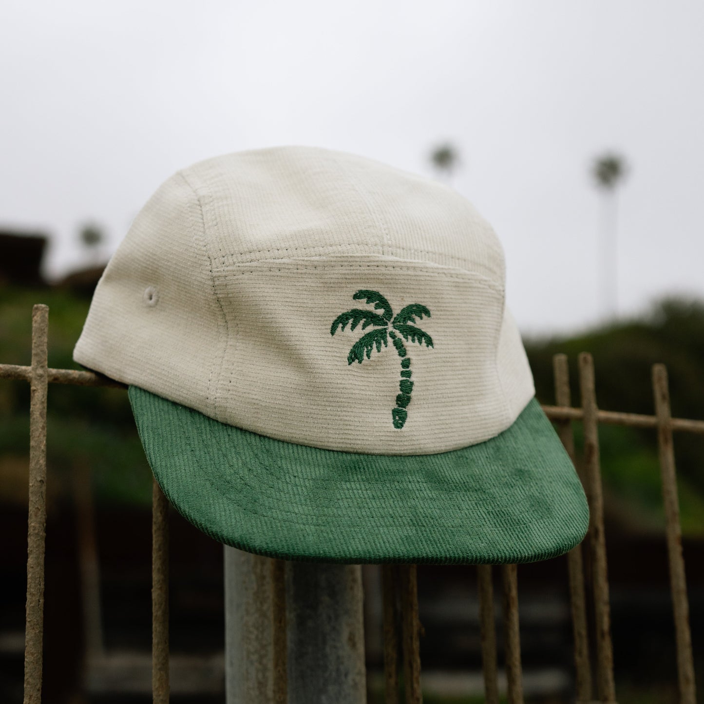 Palm Tree Corduroy Five-Panel Hat