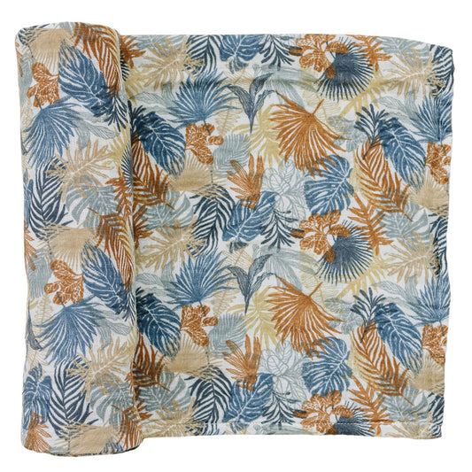 Paradise Palms Muslin Swaddle Blanket - Mack & Harvie