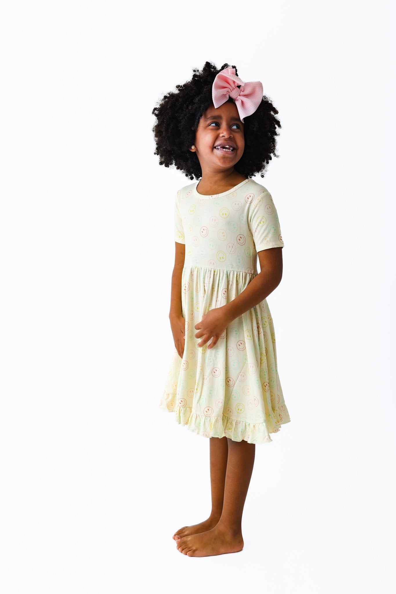 PASTEL SMILES DREAM RUFFLE DRESS - Mack & Harvie