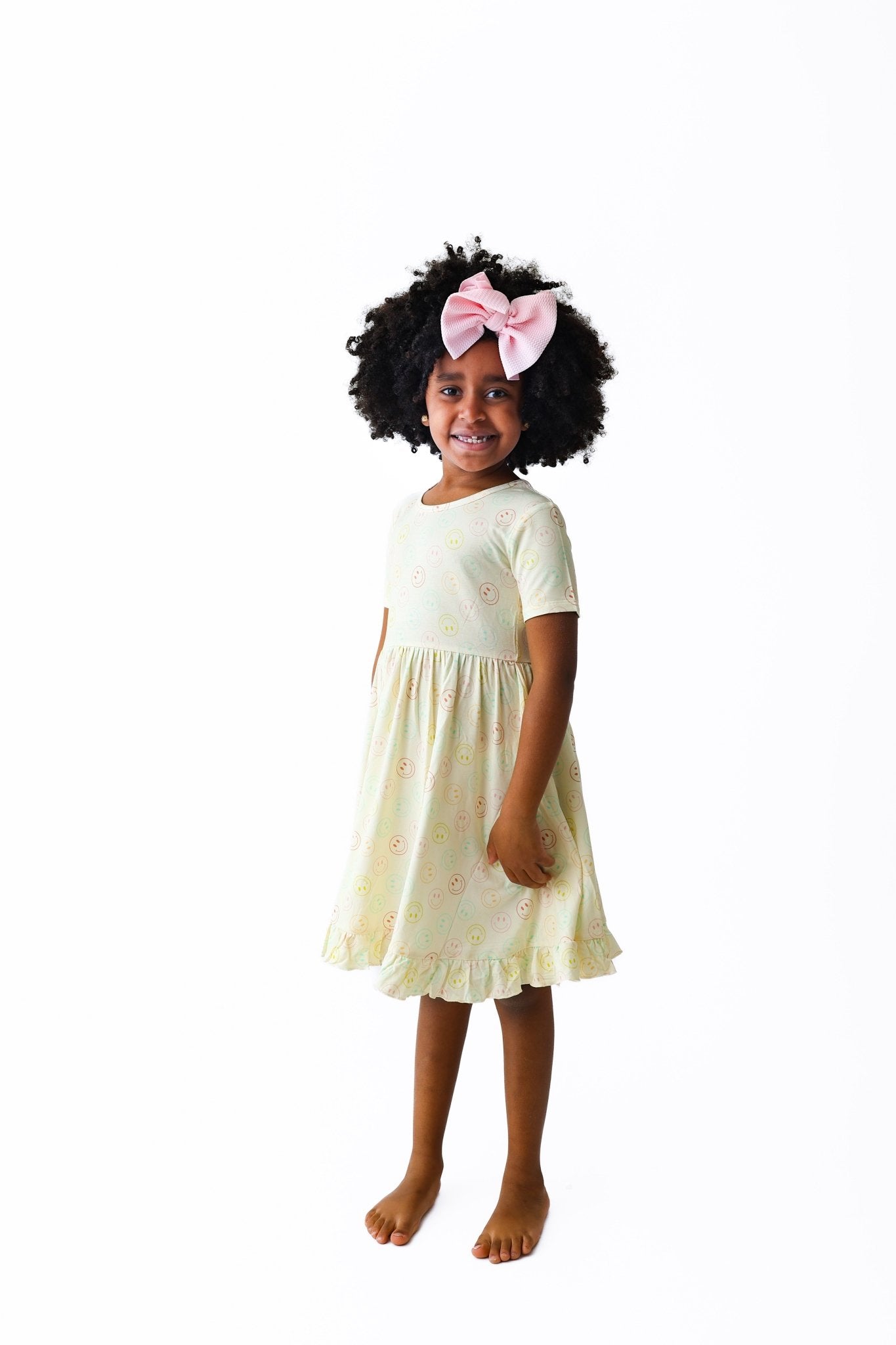 PASTEL SMILES DREAM RUFFLE DRESS - Mack & Harvie