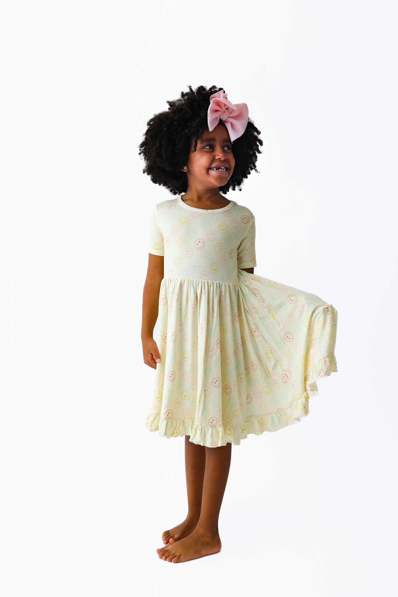 PASTEL SMILES DREAM RUFFLE DRESS - Mack & Harvie